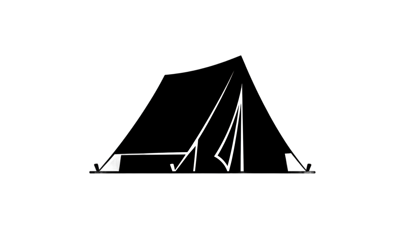 tent silhouette png PNG transparent background