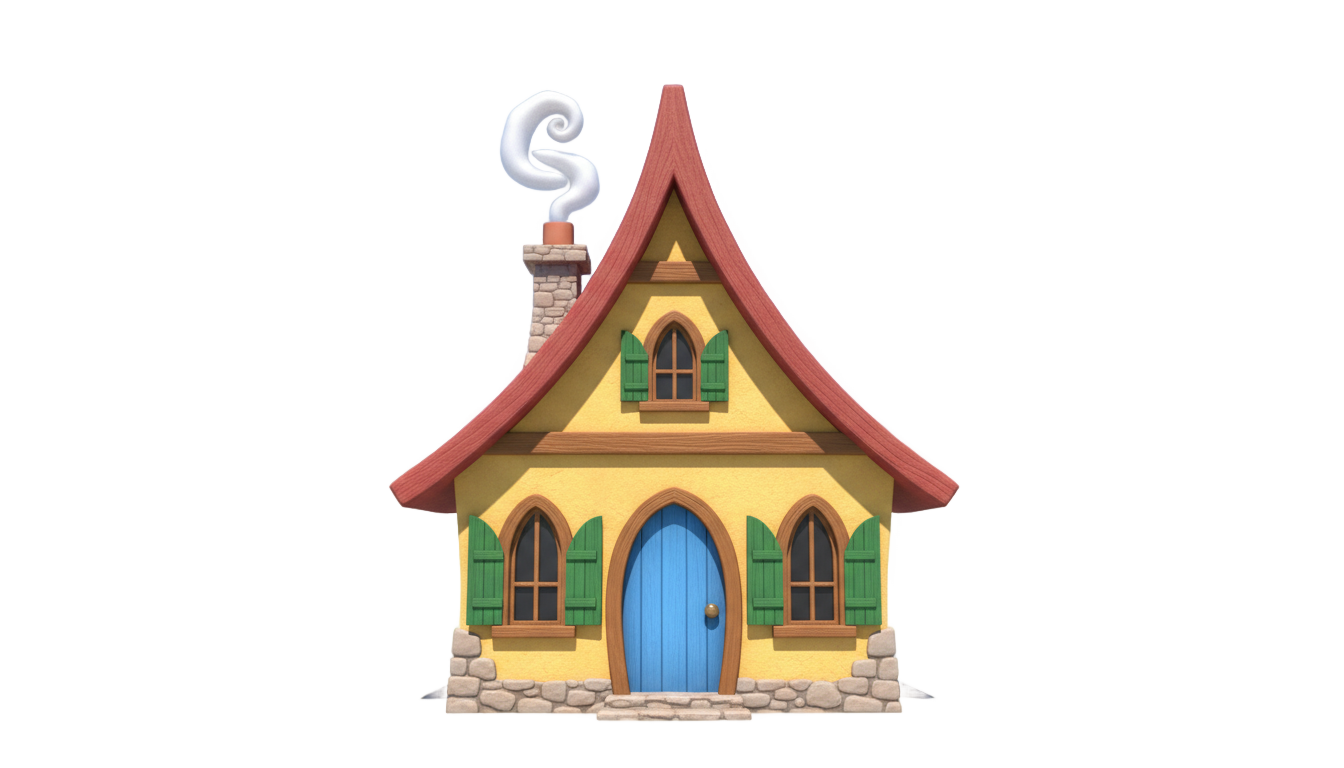 cute house clipart png PNG transparent background