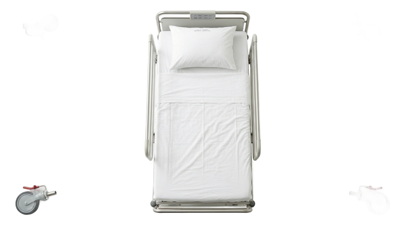 hospital bed top view png PNG transparent background