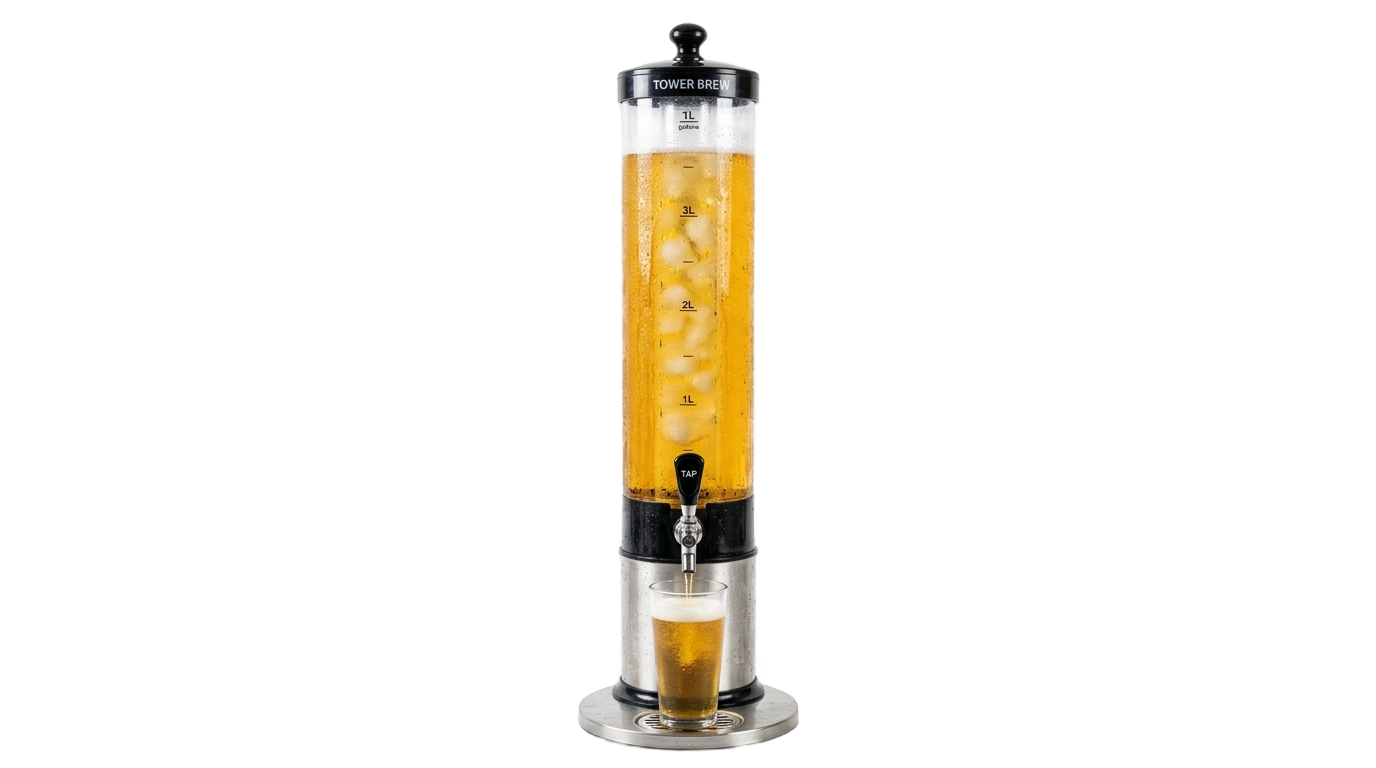 beer tower png PNG transparent background