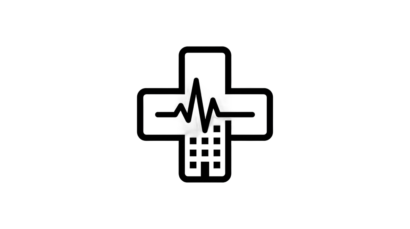 hospital logo png black and white PNG transparent background
