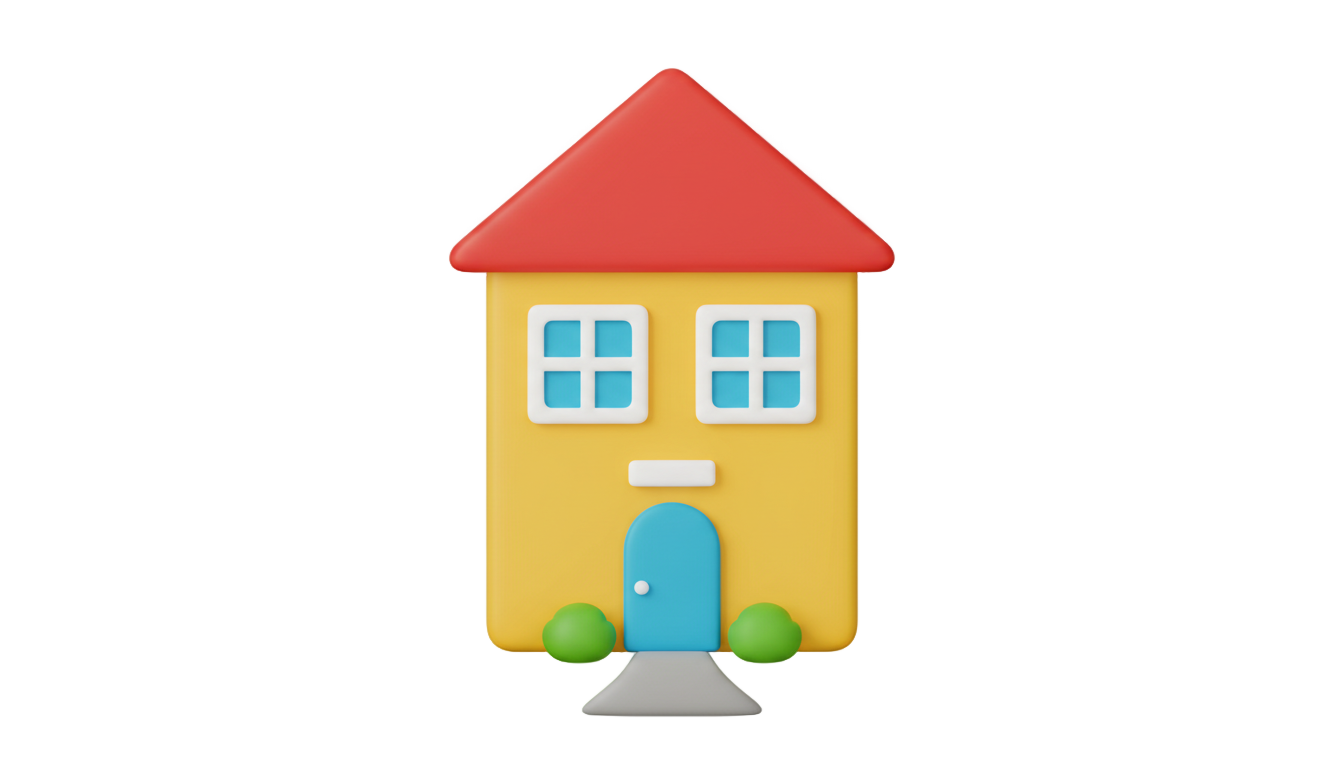 cartoon house png PNG transparent background