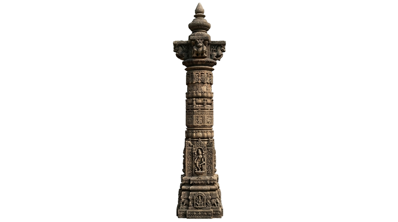 temple pillar design png PNG transparent background
