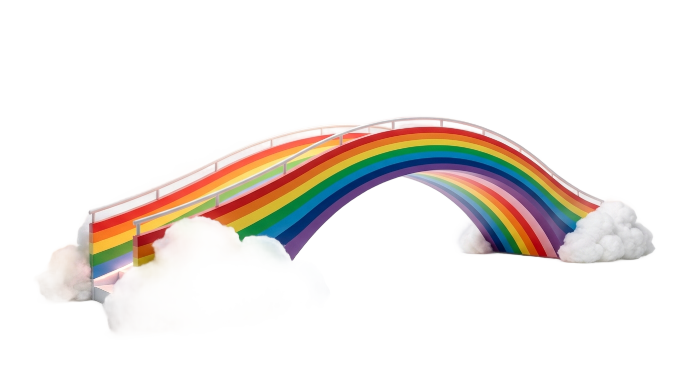 rainbow bridge clipart png PNG transparent background