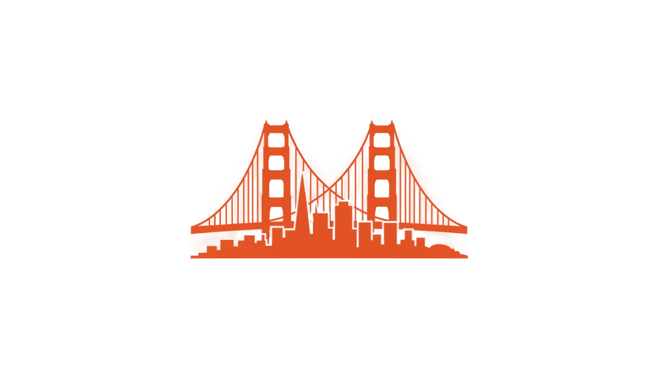 golden gate bridge logo png PNG transparent background