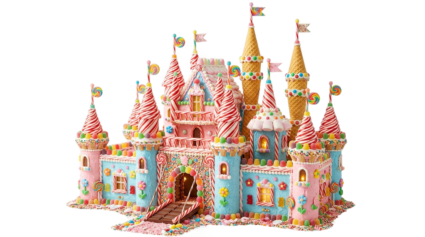 candy castle png PNG transparent background