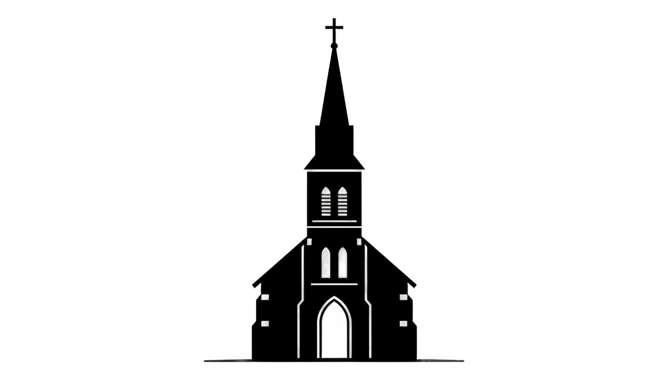 church silhouette png PNG transparent background