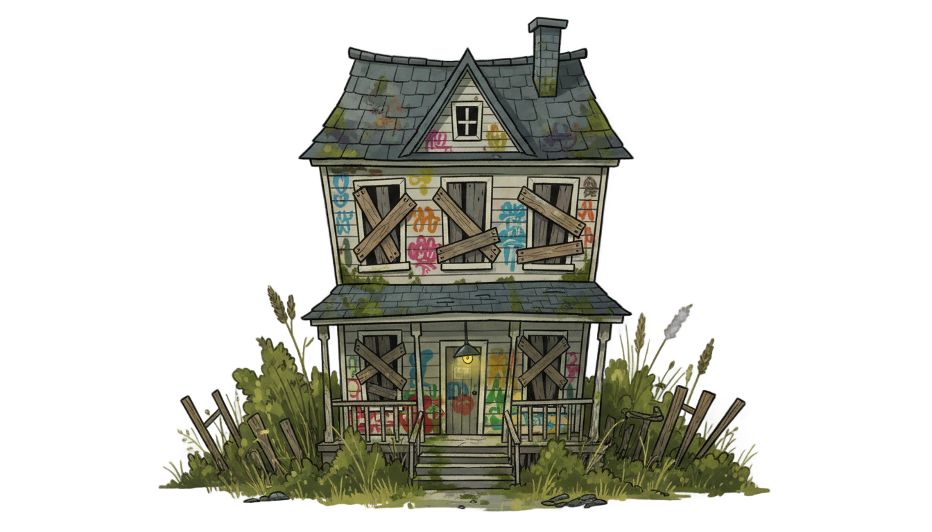 cartoon trap house png PNG transparent background