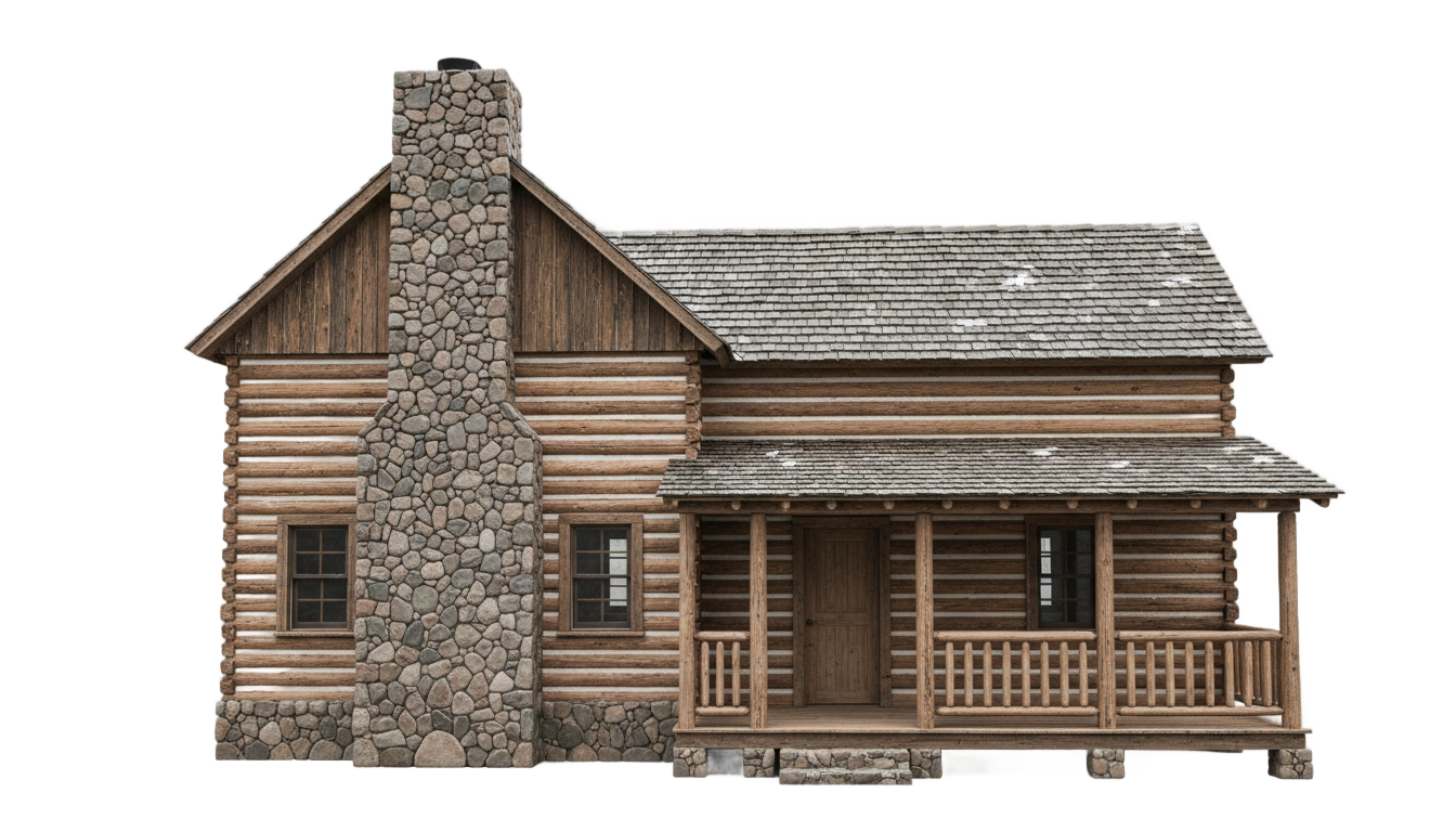 wood house png PNG transparent background