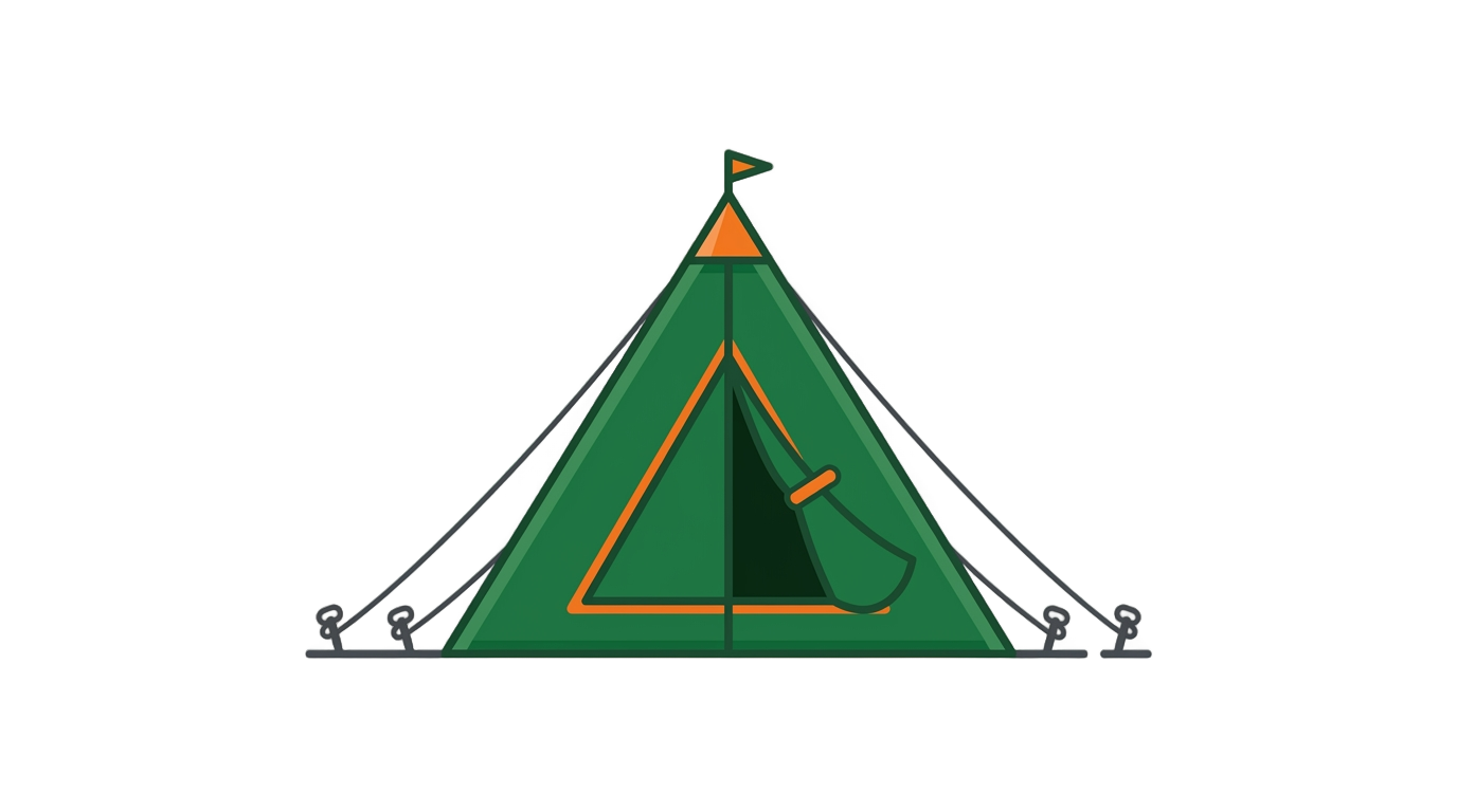 camping tent icon png PNG transparent background