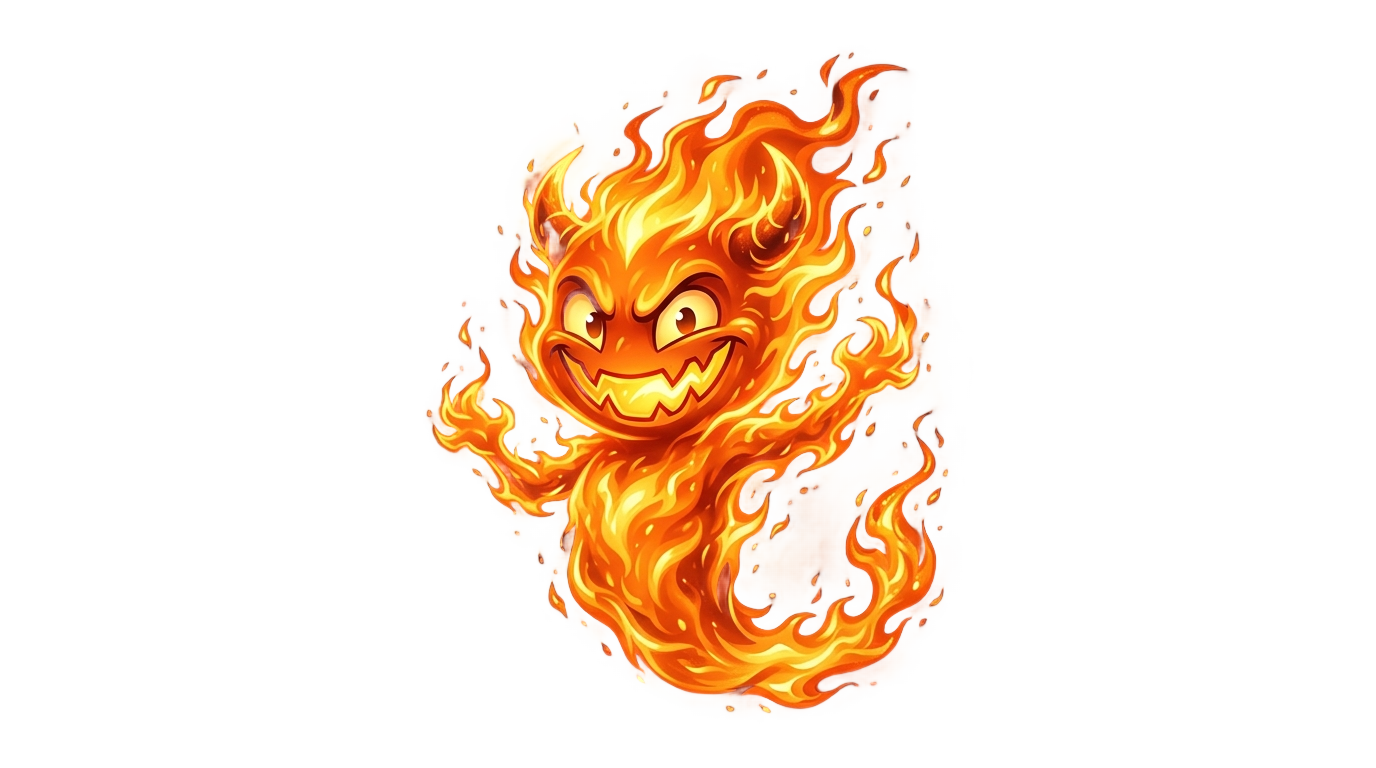 calcifer howls moving castle png PNG transparent background