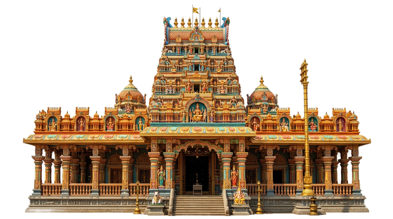 hindu temple cartoon png PNG transparent background