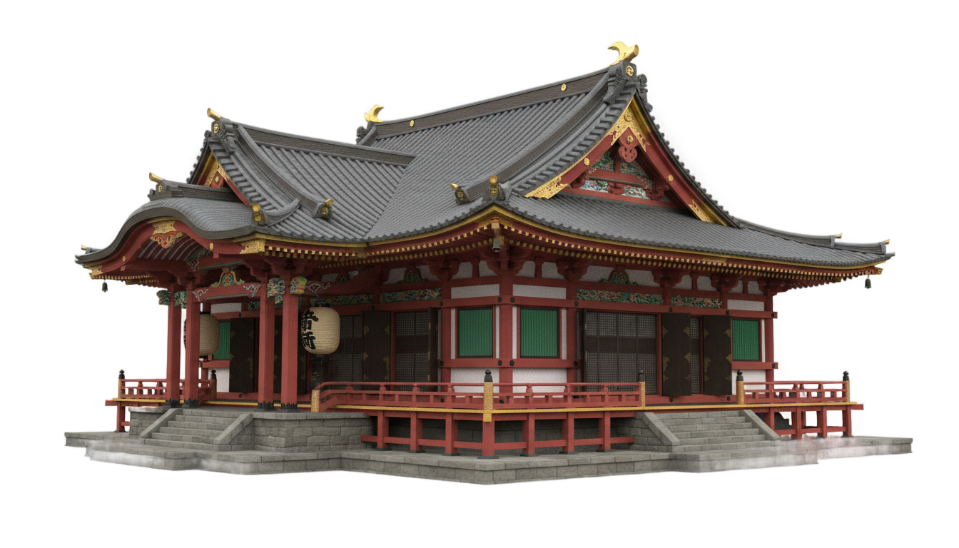 japanese temple png PNG transparent background