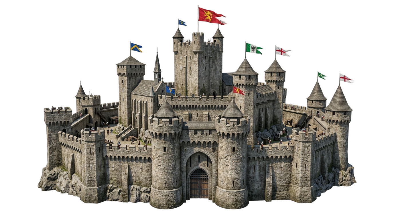 castle illustration png PNG transparent background