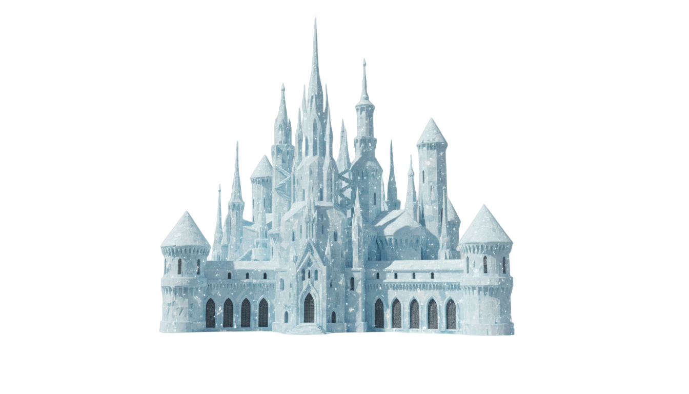 ice castle png PNG transparent background