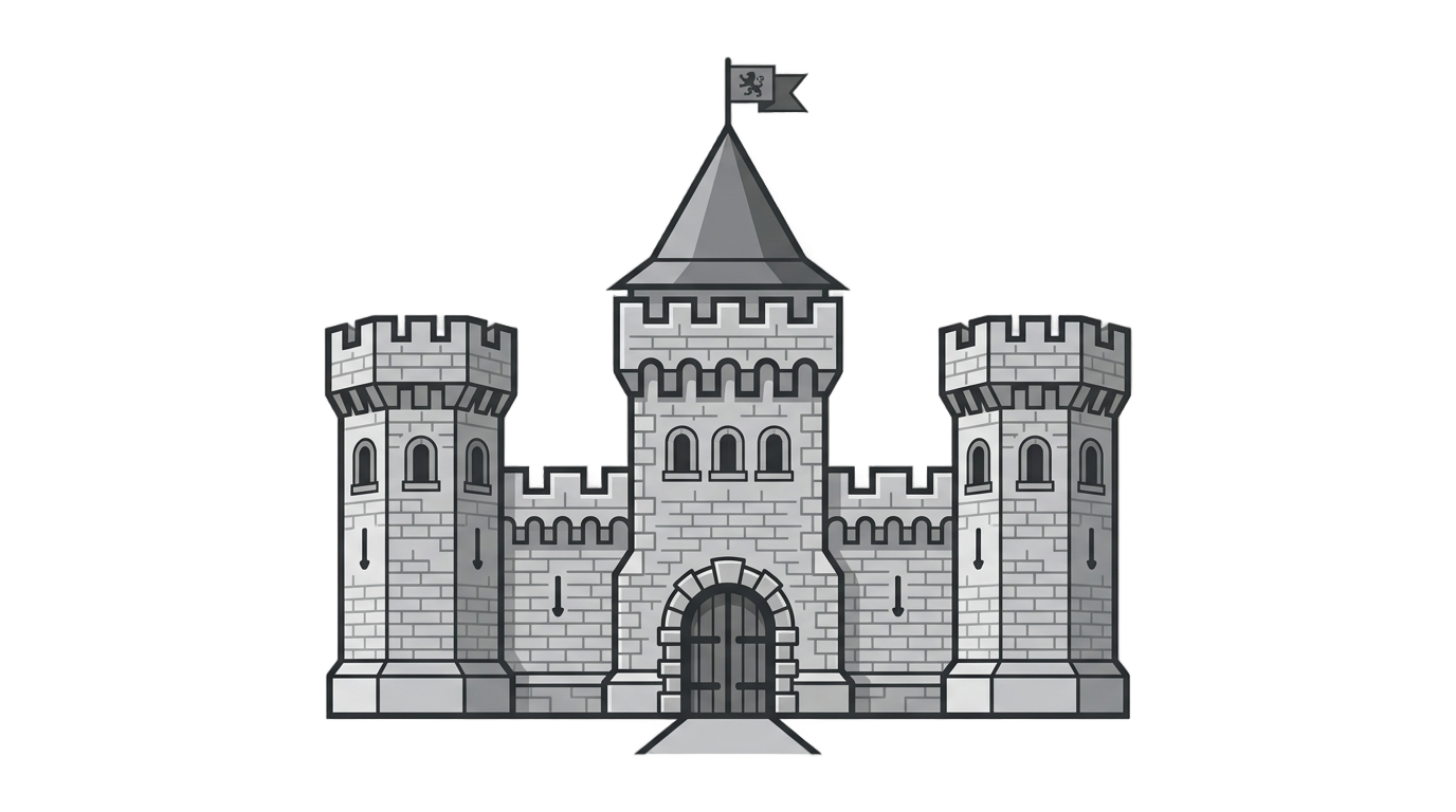 castle symbol png PNG transparent background