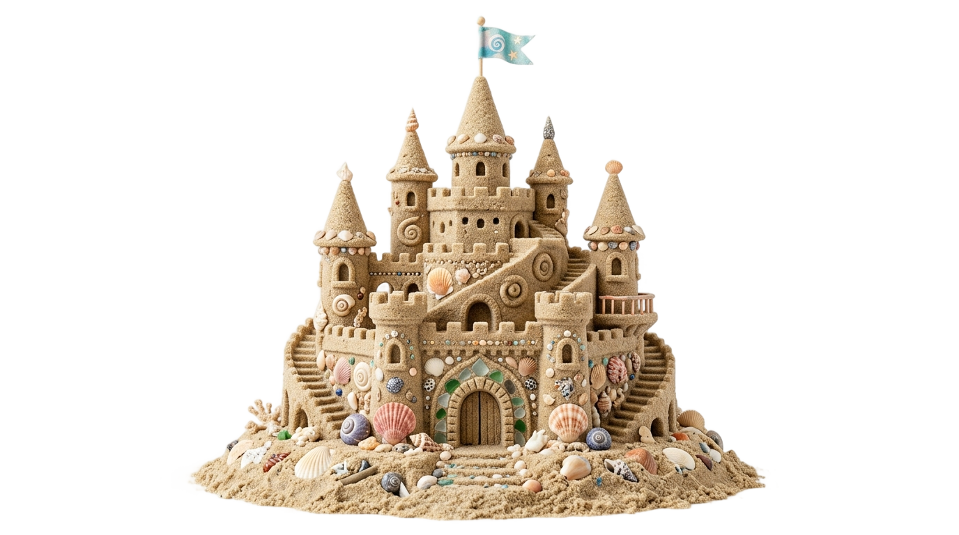 sand castle clipart png PNG transparent background