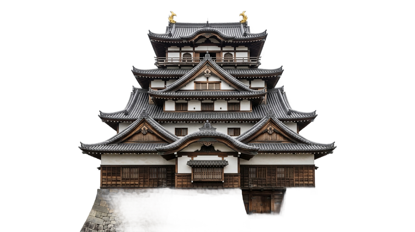 japan castle png PNG transparent background