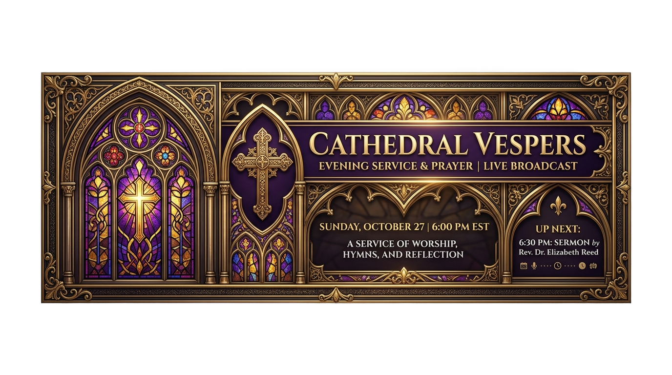 church lower thirds png PNG transparent background