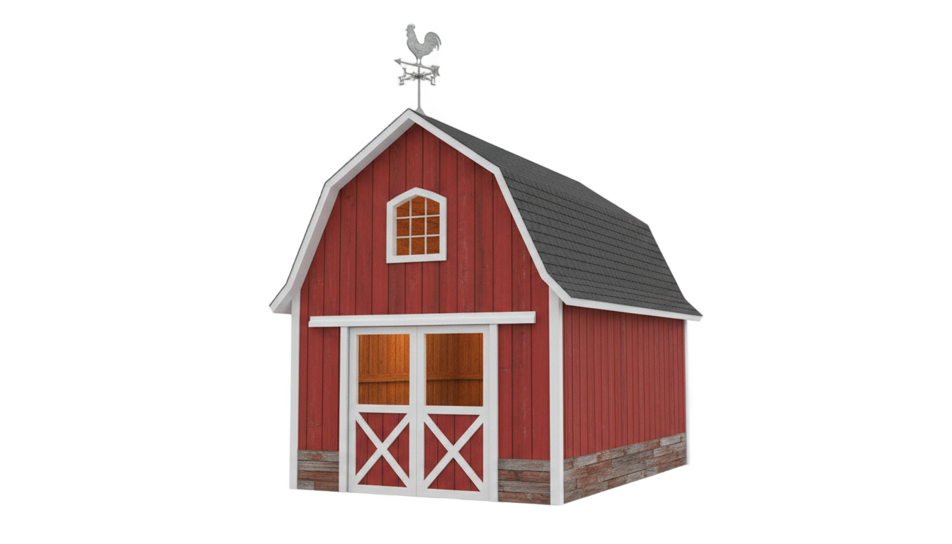 cartoon barn png PNG transparent background