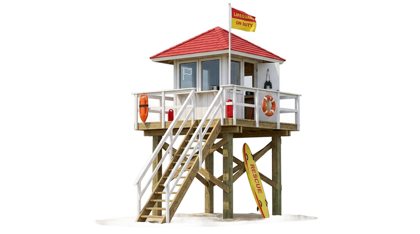 lifeguard tower png PNG transparent background