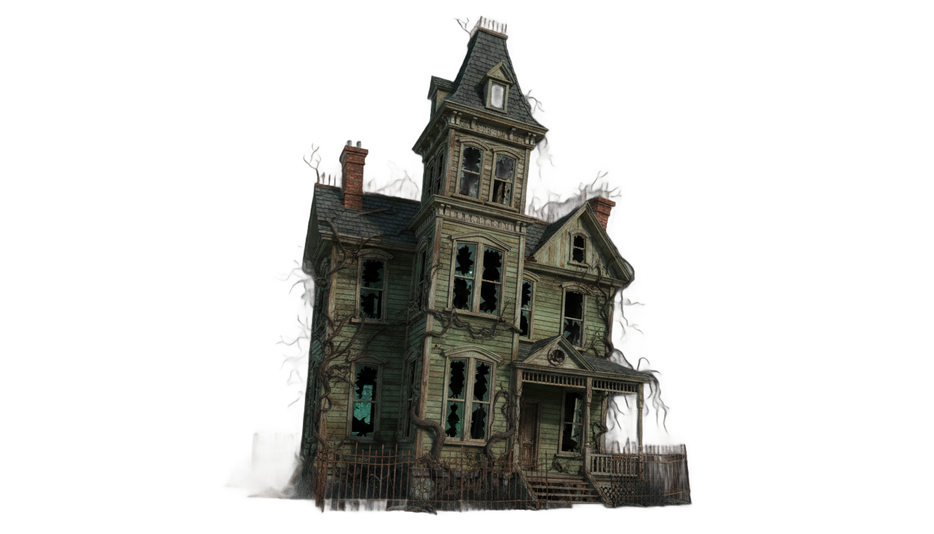 creepy house png PNG transparent background