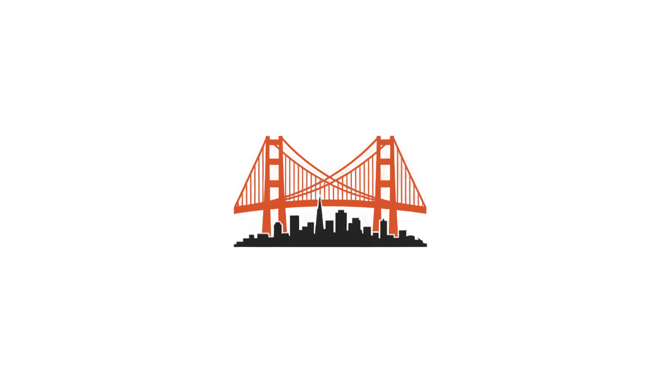 golden gate bridge logo png PNG transparent background