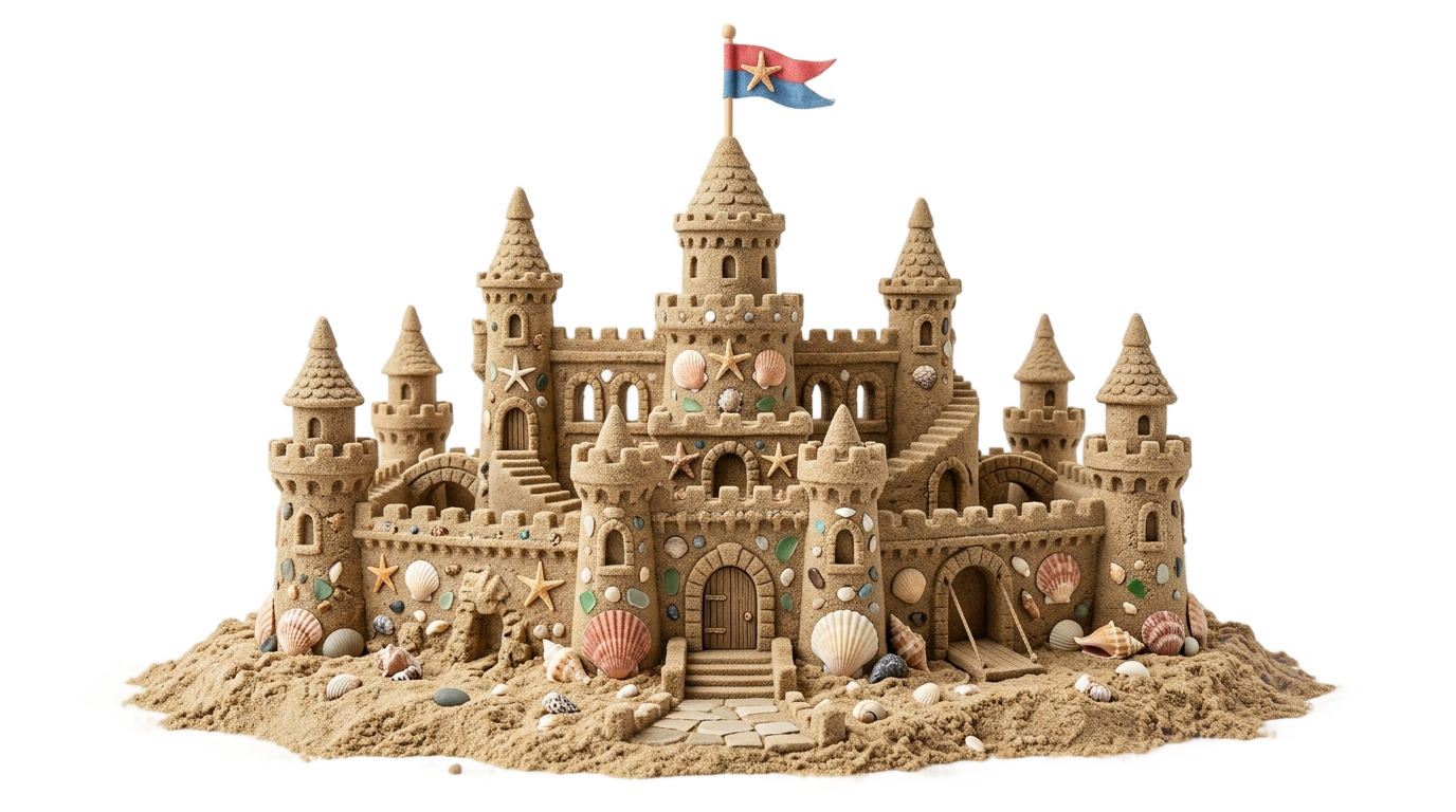 sand castle clipart png PNG transparent background