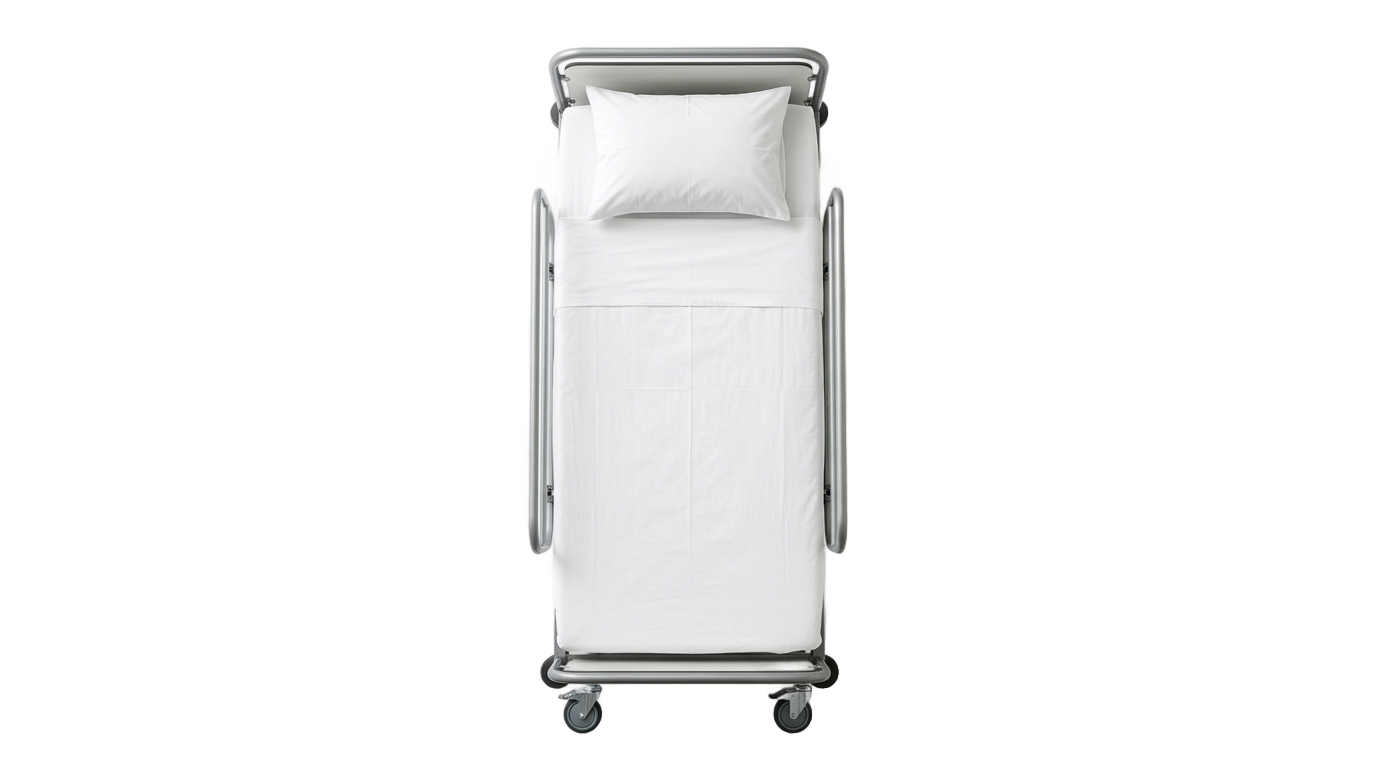 hospital bed top view png PNG transparent background