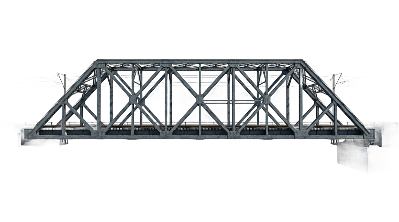 truss bridge png PNG transparent background