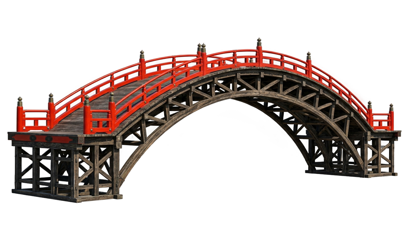 japanese bridge png PNG transparent background