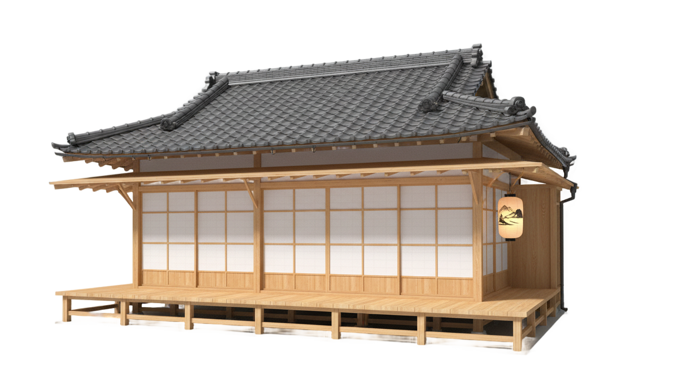 japanese house png PNG transparent background