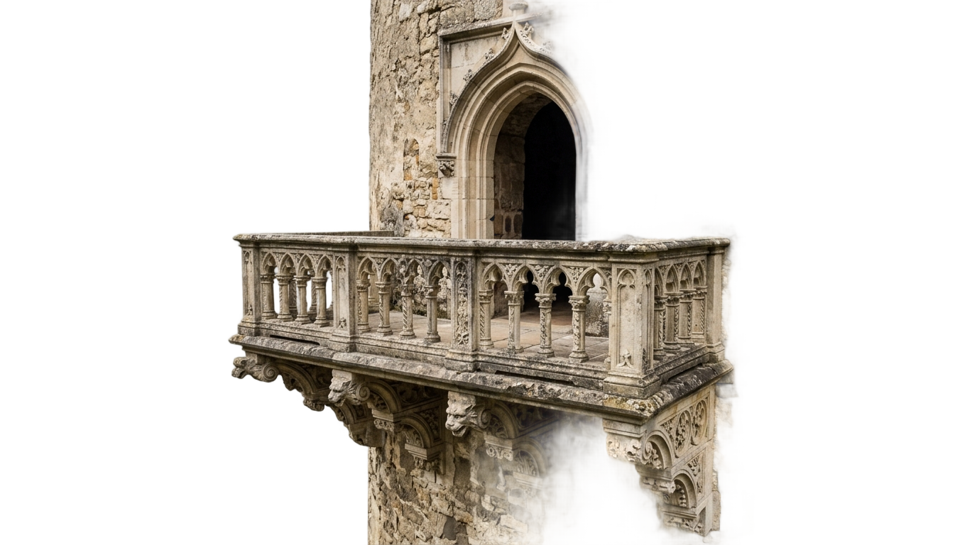 castle balcony png PNG transparent background