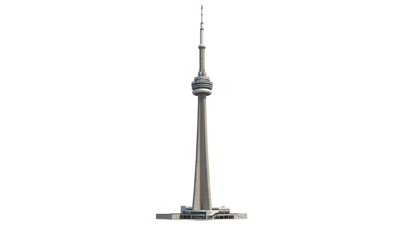 cn tower clipart png PNG transparent background