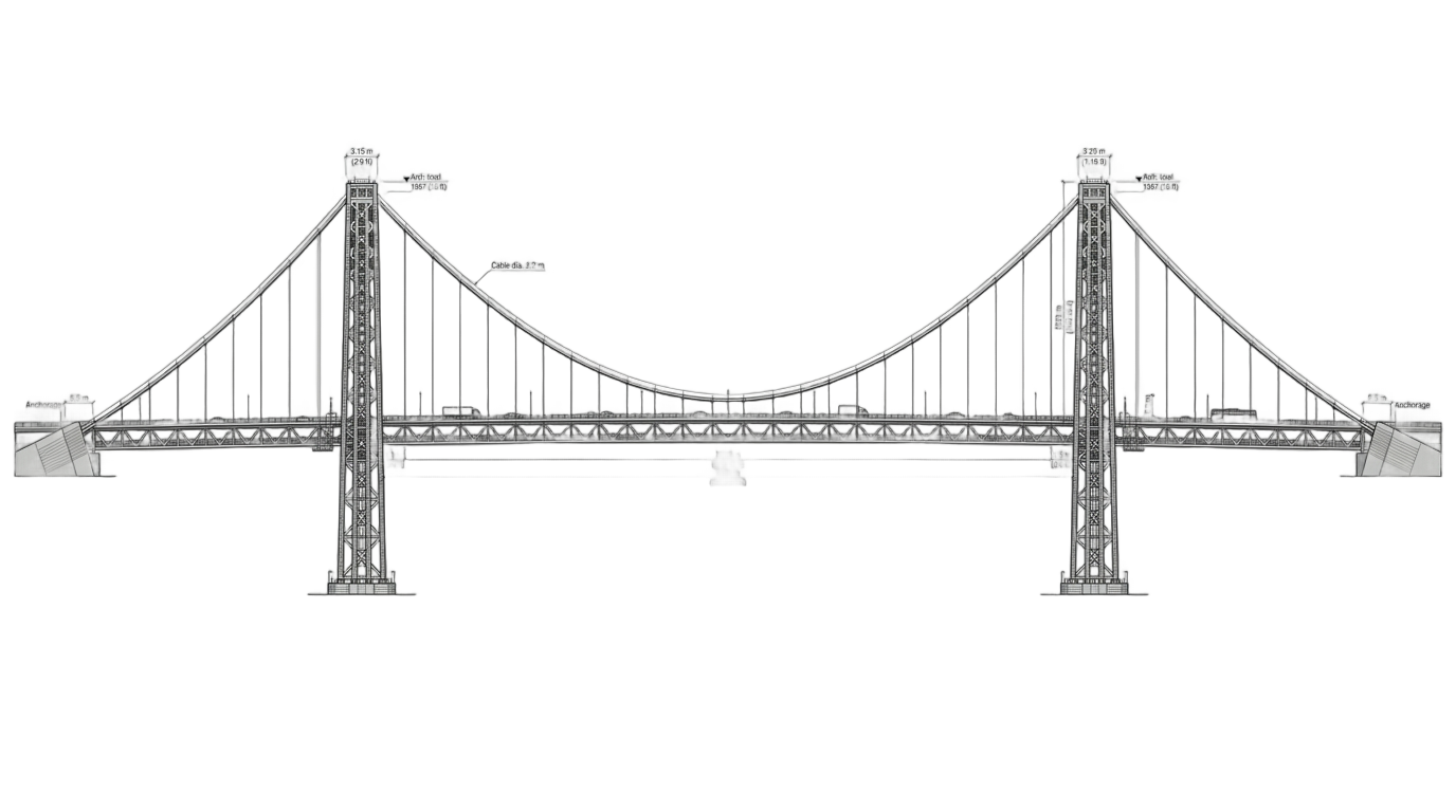 suspension bridge png PNG transparent background