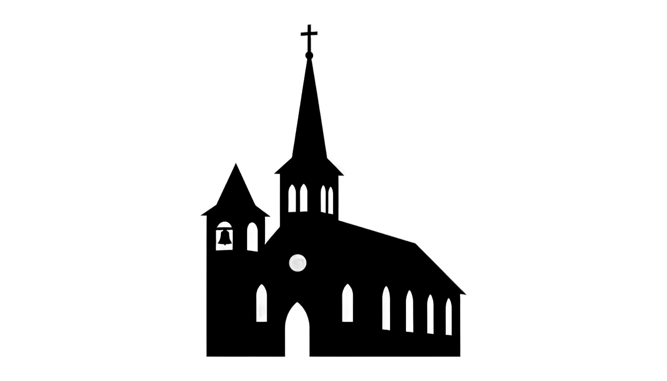 church silhouette png PNG transparent background