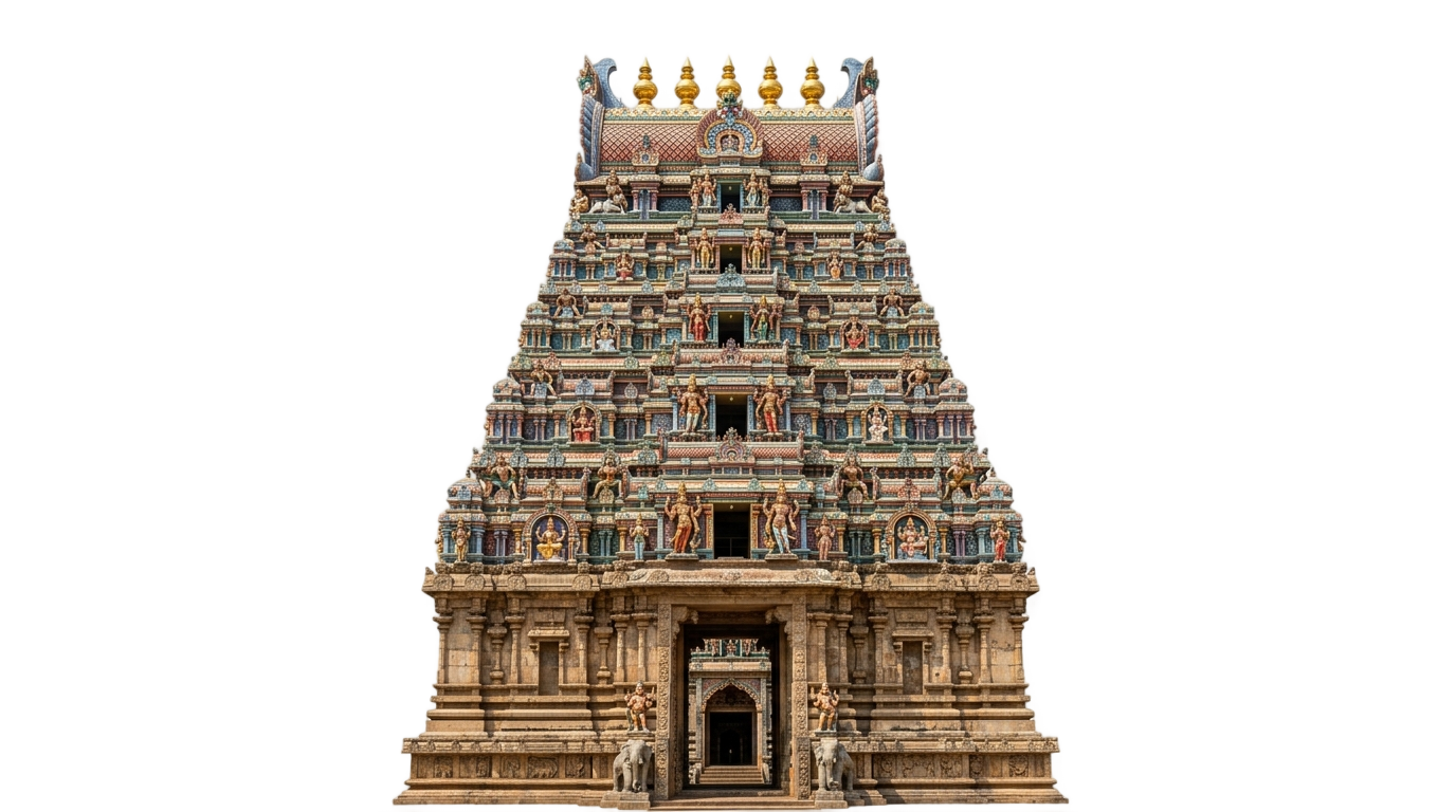 south indian temple png PNG transparent background