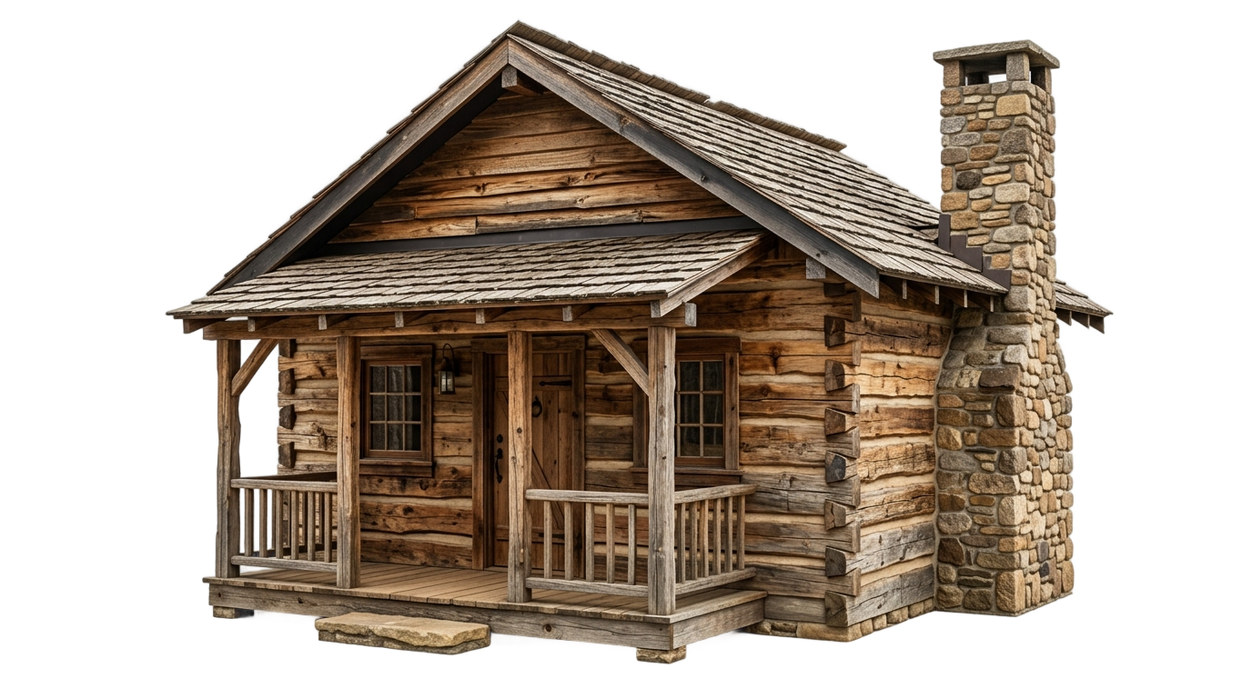 wood cabin png PNG transparent background