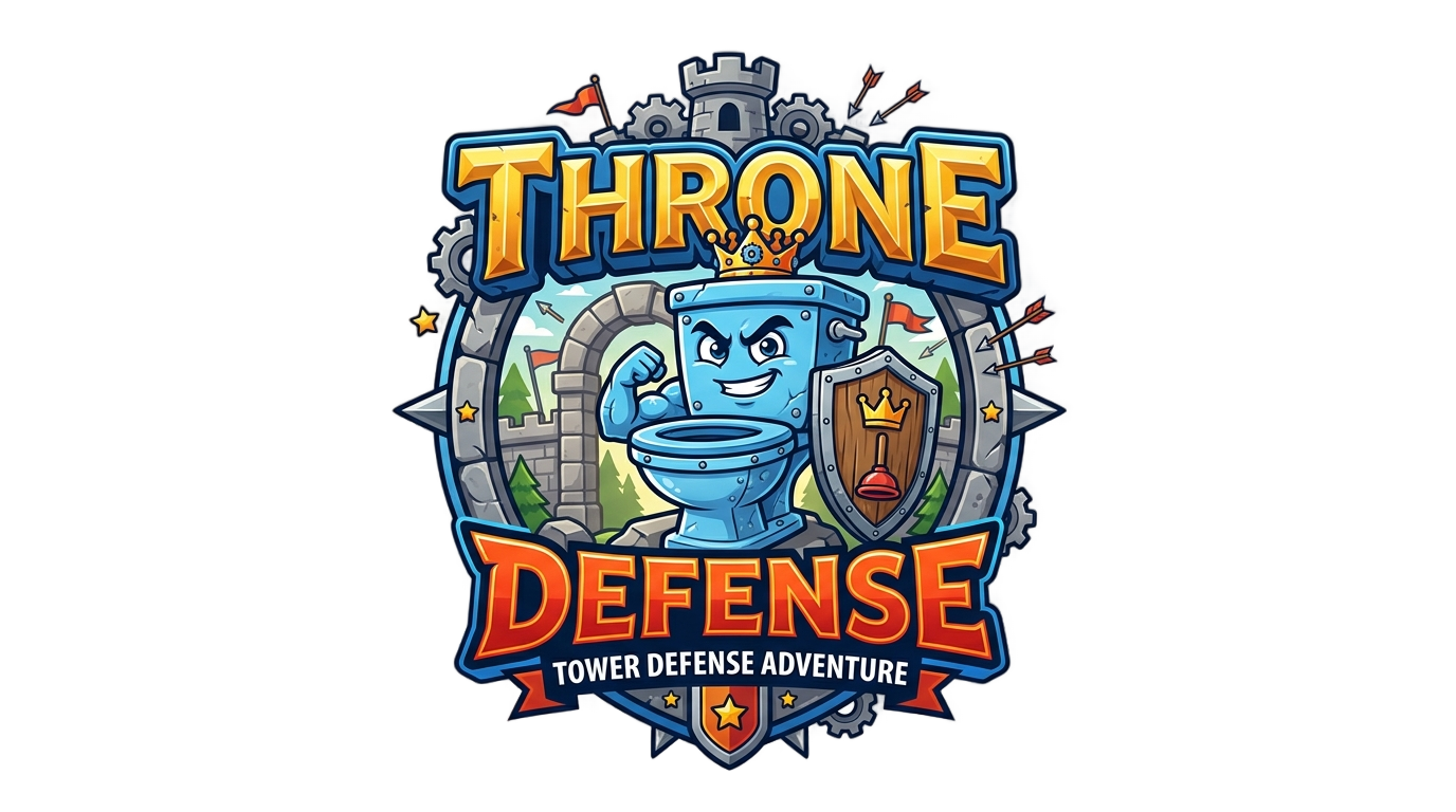 toilet tower defense logo png PNG transparent background