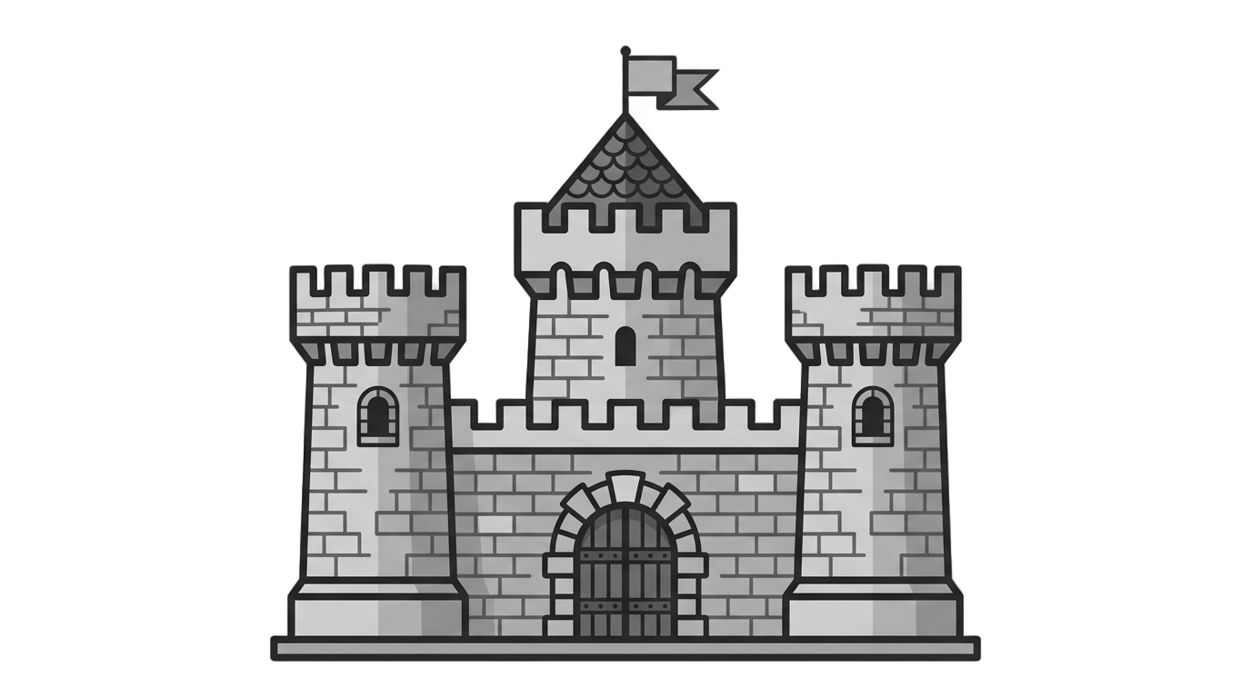 castle symbol png PNG transparent background