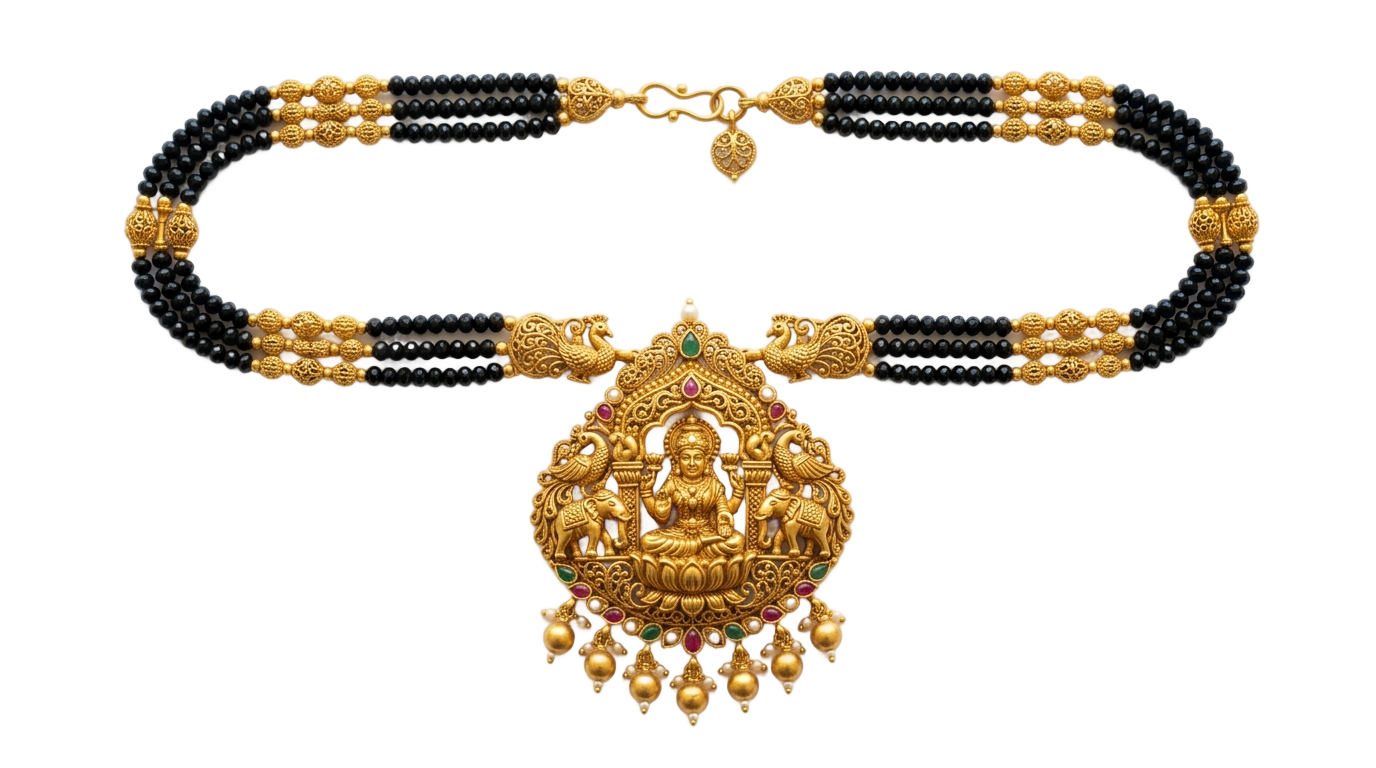 temple jewellery mangalsutra png PNG transparent background