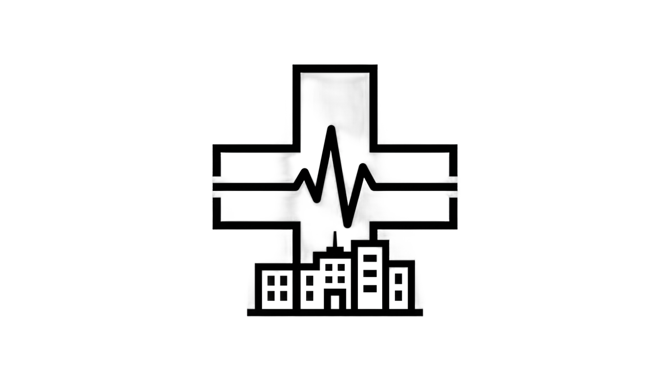 hospital logo png black and white PNG transparent background