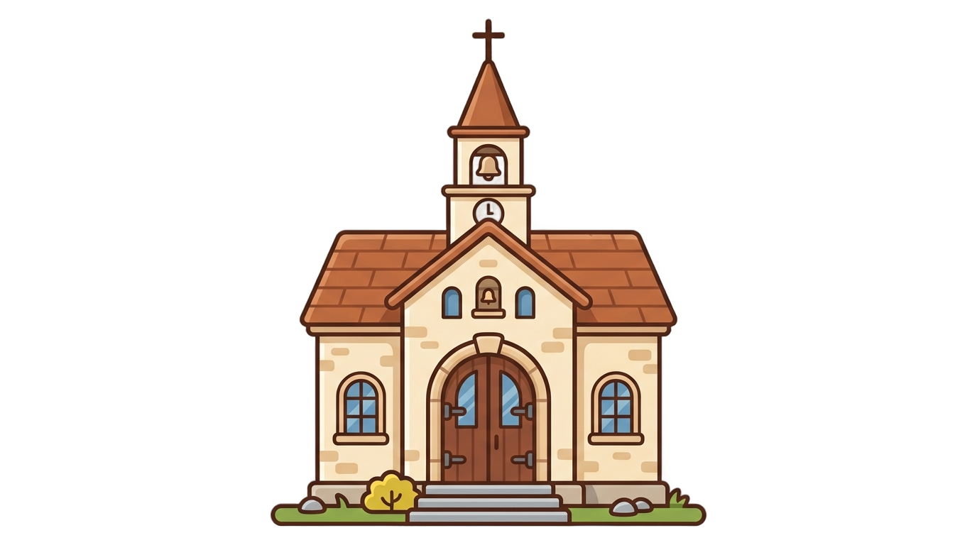 church emoji png PNG transparent background