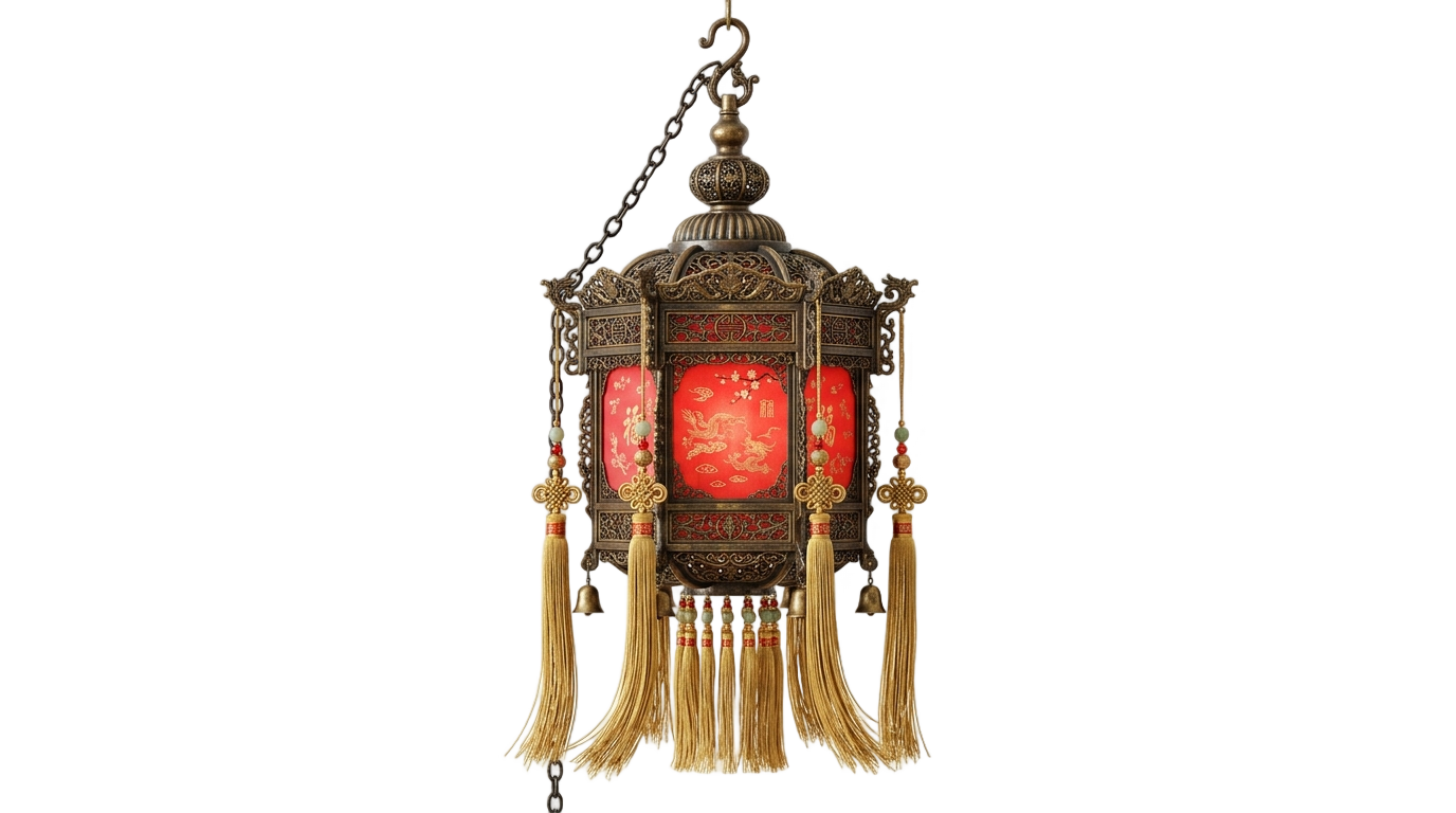 temple hanging lamp png PNG transparent background