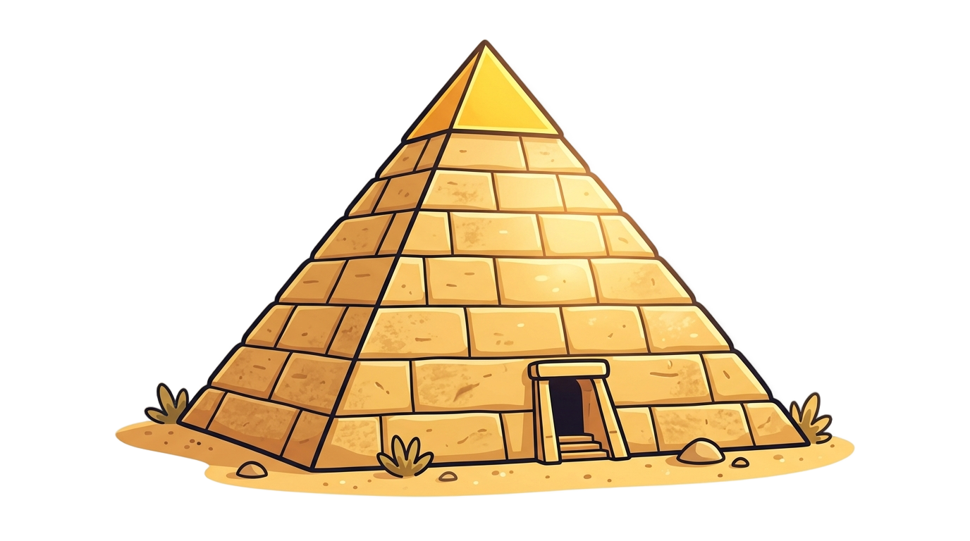 pyramid png cartoon PNG transparent background