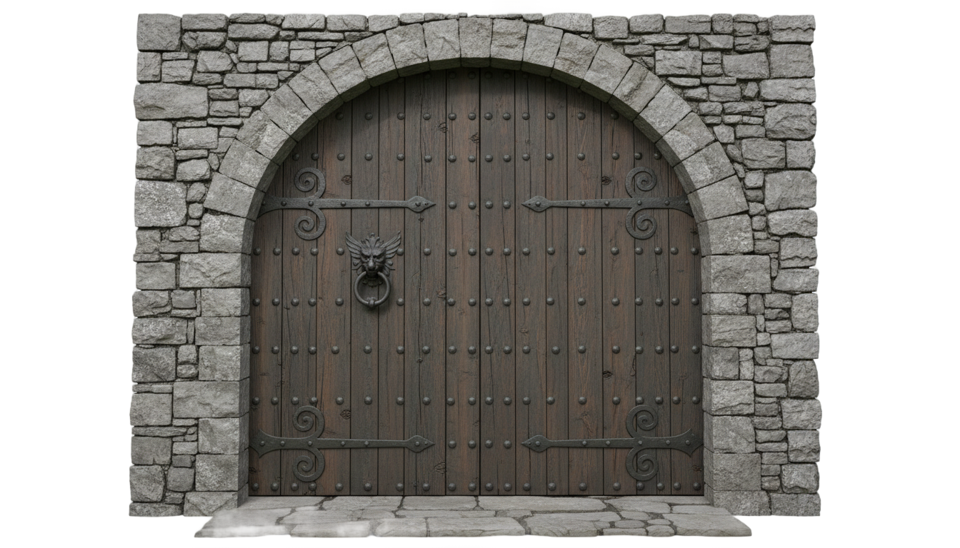 castle door png PNG transparent background