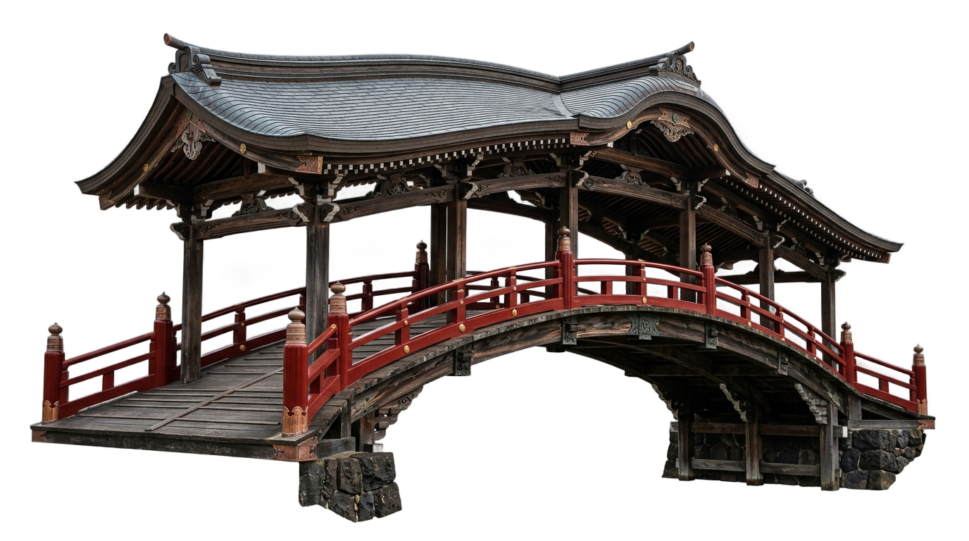 japanese bridge png PNG transparent background