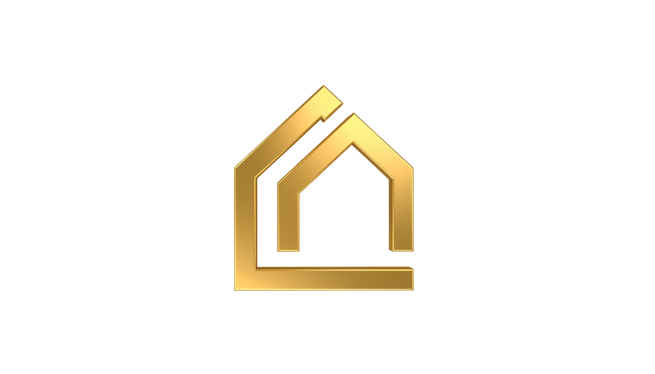 gold house logo png PNG transparent background