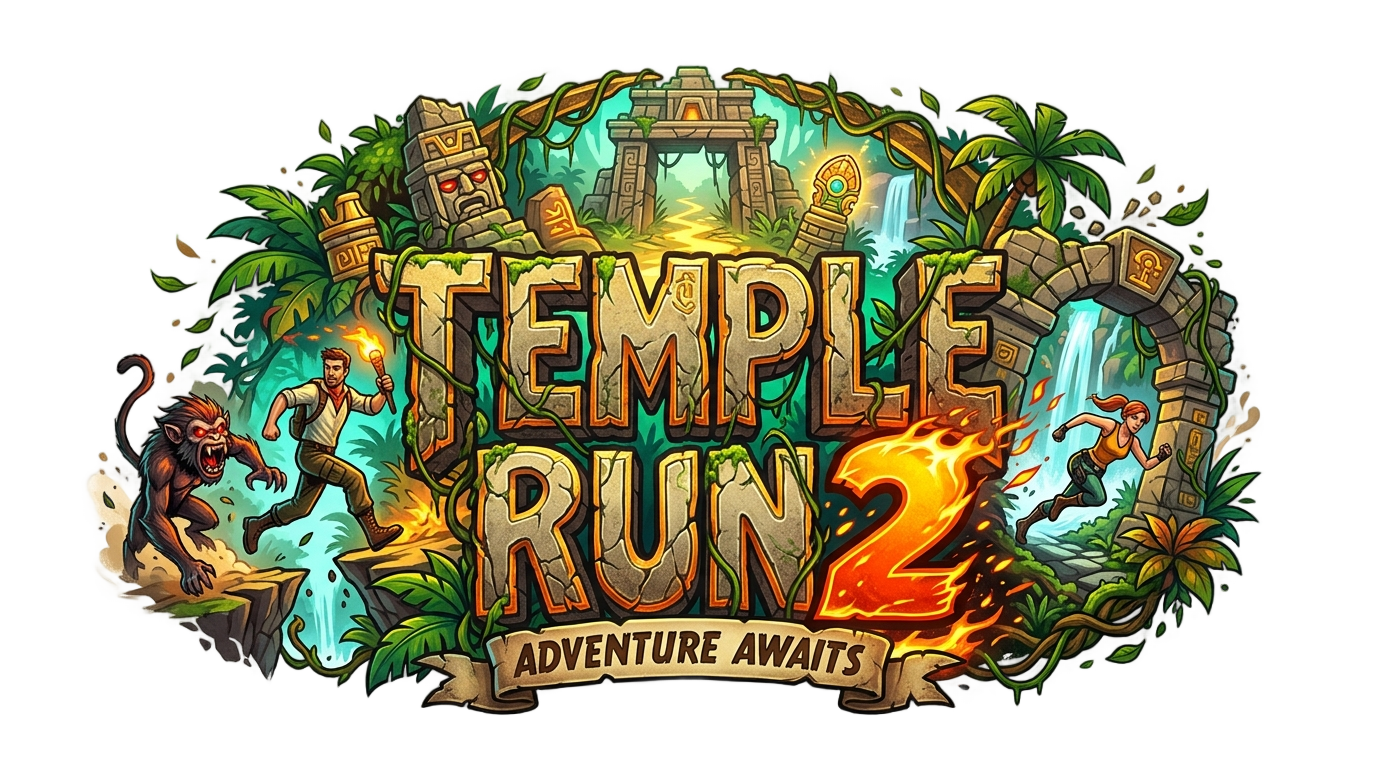 temple run 2 logo png PNG transparent background