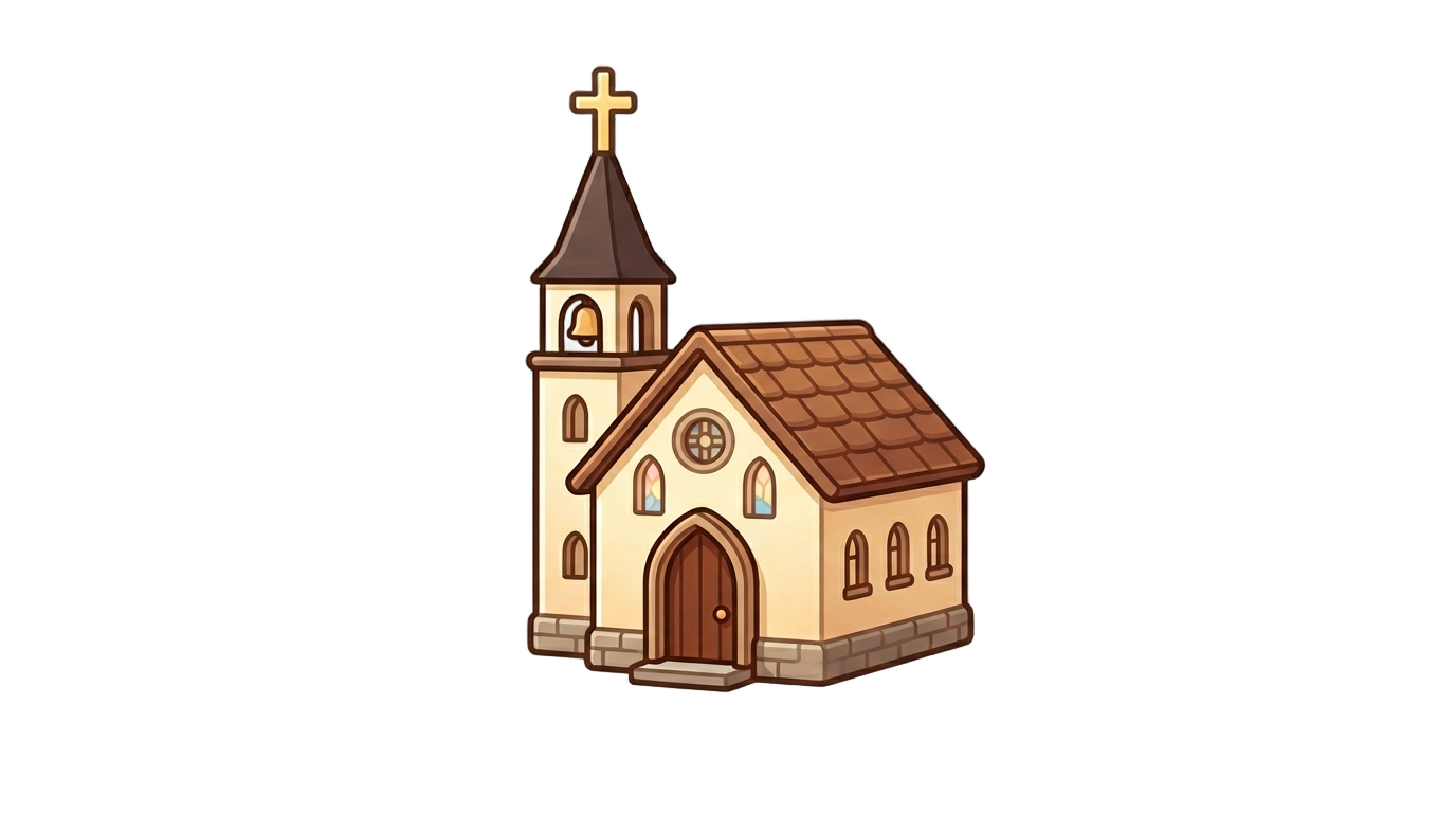 church emoji png PNG transparent background